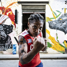 Namibia Flores Rodriguez a female cuban boxer