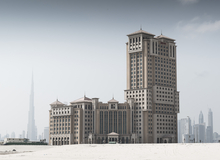 View of the Marriott Hotel Dubai nearing completion